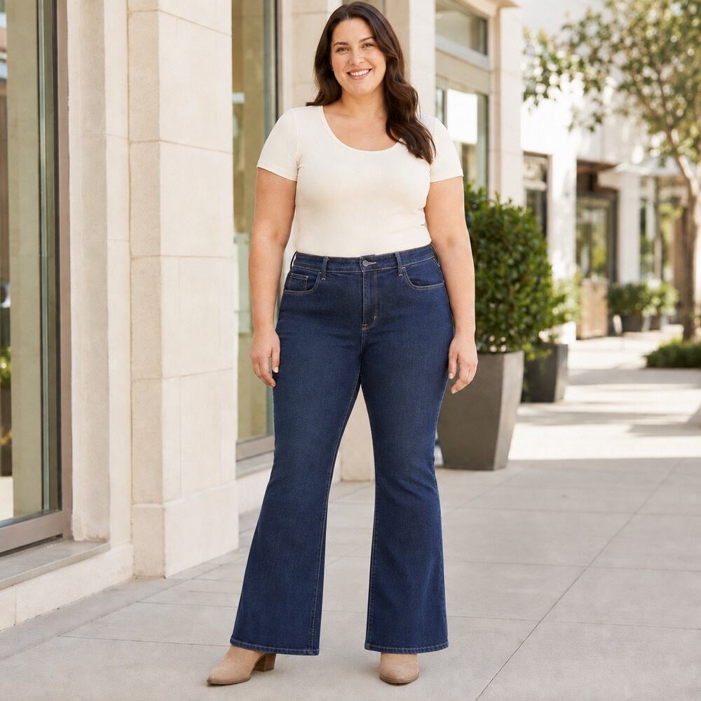 Old Navy High-Rise Flare Jeans 16 Dark Wash